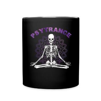 Psytrance Goa - Tasse einfarbig - Schwarz - Vorne