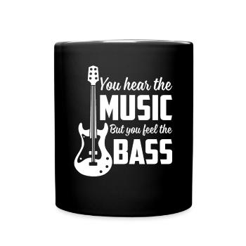 Vous entendez la musique mais vous sentez la basse drôle - Mug uni - noir - Devant