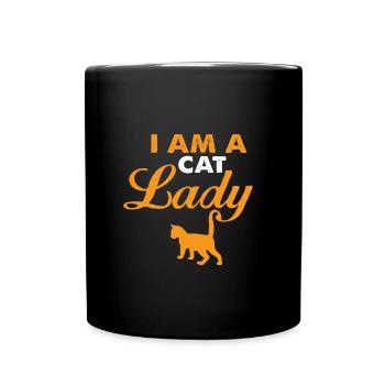 Cat owner gift - Full Colour Mug - black - Front