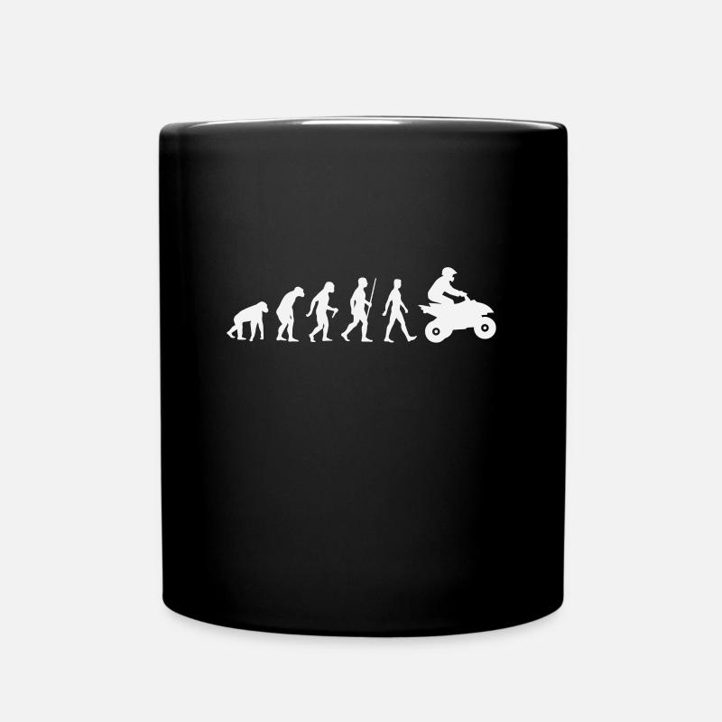 Quad - Evolution de l’homme - Quad - Mug uni - noir