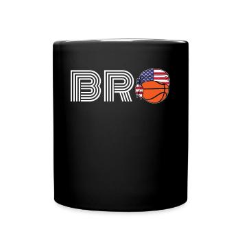 Basket-ball masculin Bro Jersey | Cadeau pour le basket-ball - Mug uni - noir - Devant