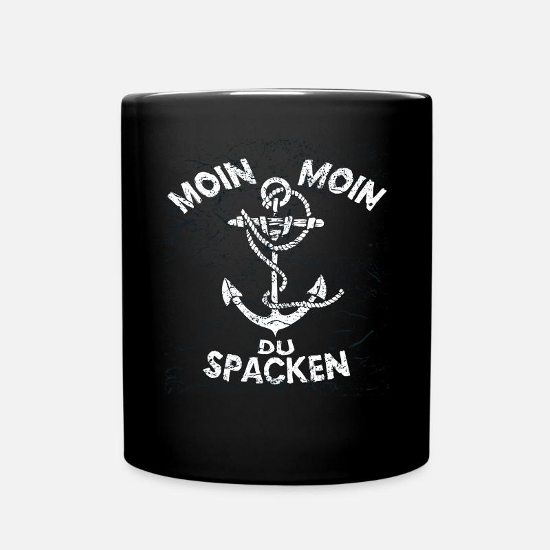 Norddeutschland Moin Moin Du Spacken - Tasse einfarbig - Schwarz