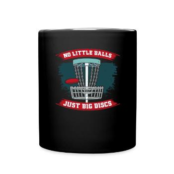 Disc Golf - Tasse einfarbig - Schwarz - Vorne
