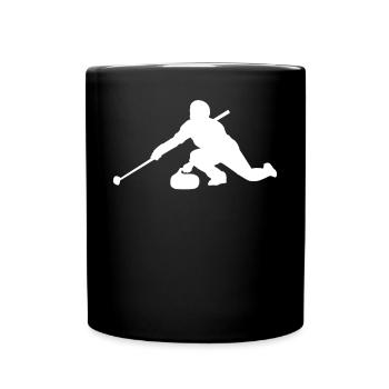 Curling / curler / curling - Full Colour Mug - black - Front