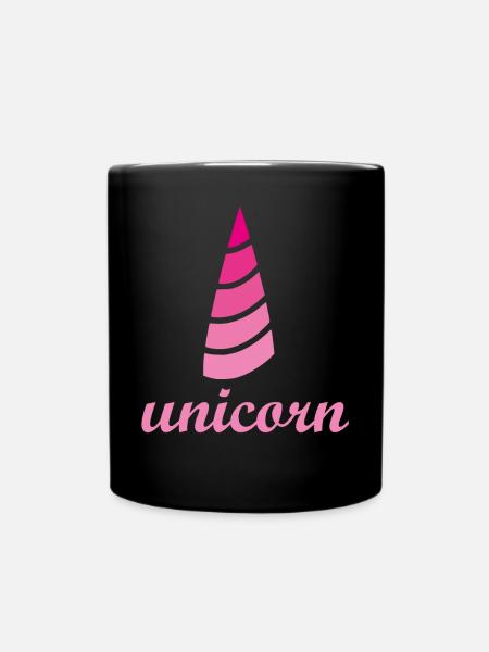 unicorn unicorn - Full Colour Mug - black