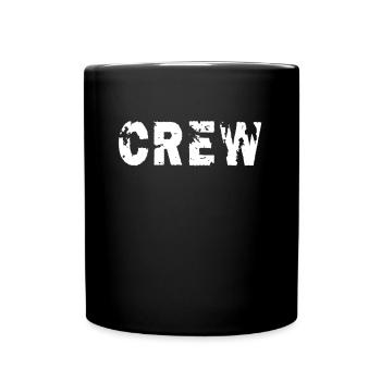 Crew Staff Mannschaft Team Techniker Festival - Tasse einfarbig - Schwarz - Vorne