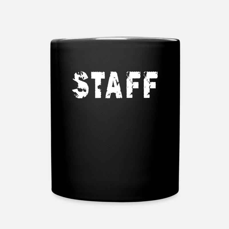 Staff Team Technik Security Aufbauhelfer - Tasse einfarbig - Schwarz