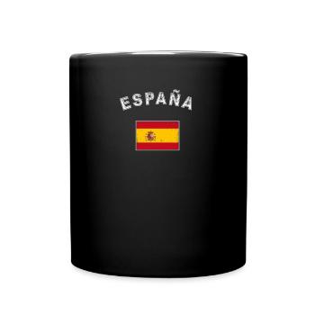 Drapeau espagnol drapeau espagnol - Mug uni - noir - Devant
