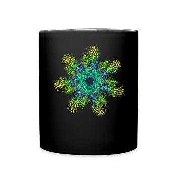 Biochimie Recherche Cool molécule de protéine - Mug uni - noir - Devant