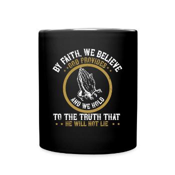 Christlich - Tasse einfarbig - Schwarz - Vorne