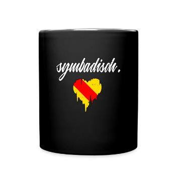 Symbadisch Badisch Dialekt Baden Sympatisch Badner - Tasse einfarbig - Schwarz - Vorne