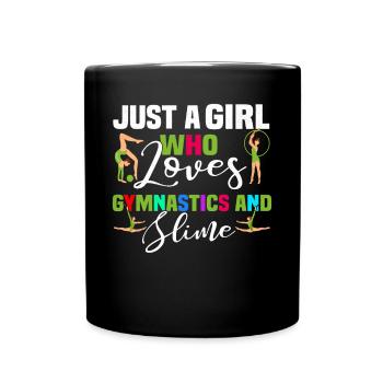 Gymnastics girl - Full Colour Mug - black - Front