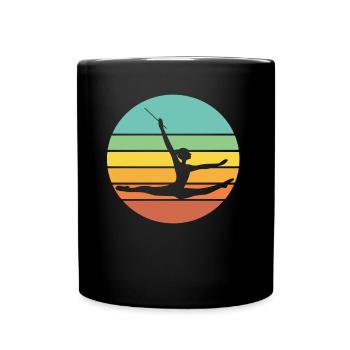 do gymnastics - Full Colour Mug - black - Front