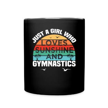 do gymnastics - Full Colour Mug - black - Front