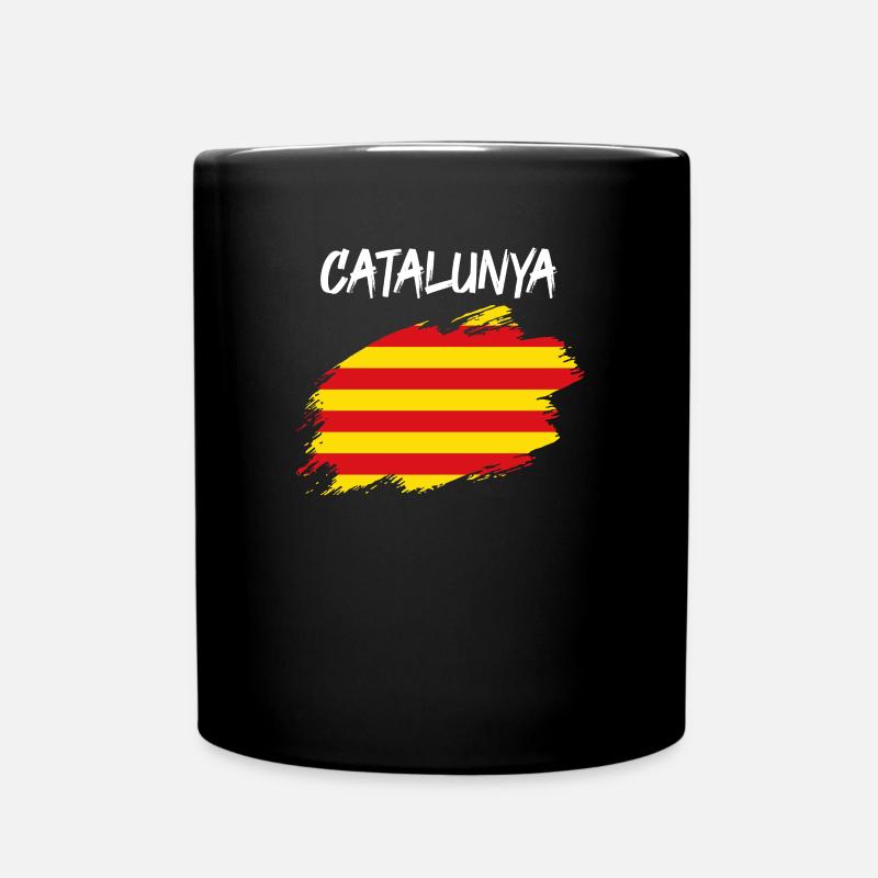 Catalogne drapeau drapeau catalan Barcelone - Mug uni - noir