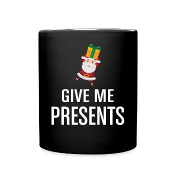 Merry Christmas Christmas Christmas Present - Tasse einfarbig - Schwarz - Vorne