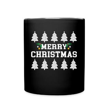 Merry Christmas Christmas Christmas Present - Tasse einfarbig - Schwarz - Vorne