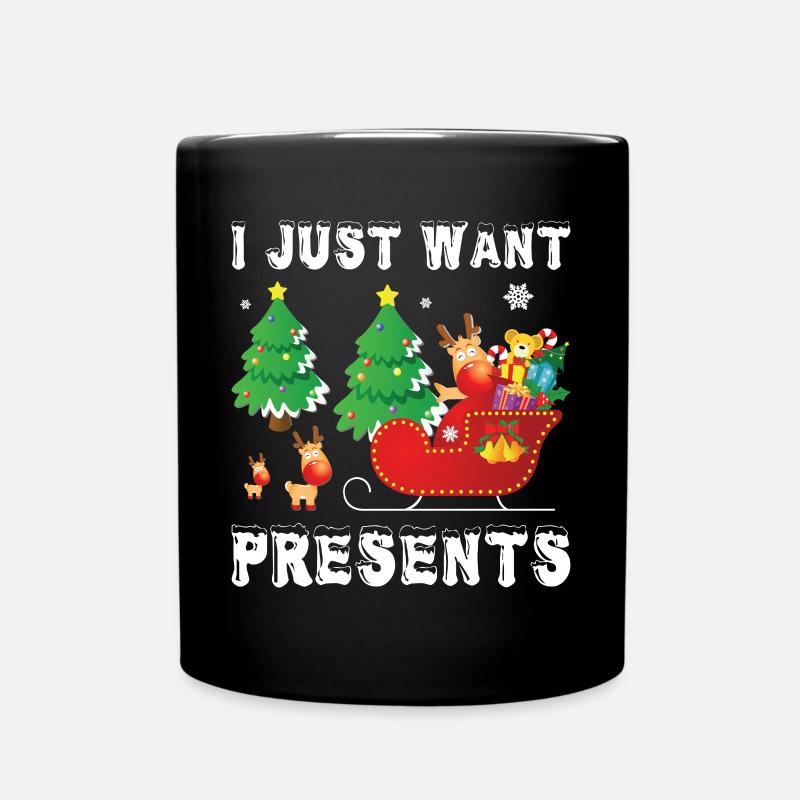 Merry Christmas Christmas Christmas Present - Tasse einfarbig - Schwarz