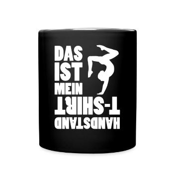 Handstand Shirt - Tasse einfarbig - Schwarz - Vorne