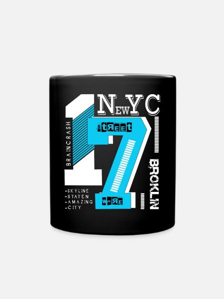 New York City - Tasse einfarbig - Schwarz