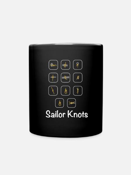 Les meilleurs nœuds de voile pour tous les marins et l'équipage - Mug uni - noir