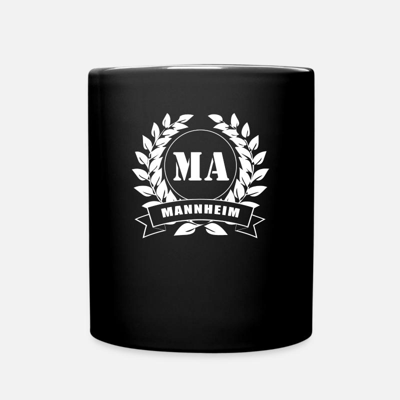 Mannheim Mannem Monnem Lorbeerkranz Waldhof MA - Tasse einfarbig - Schwarz