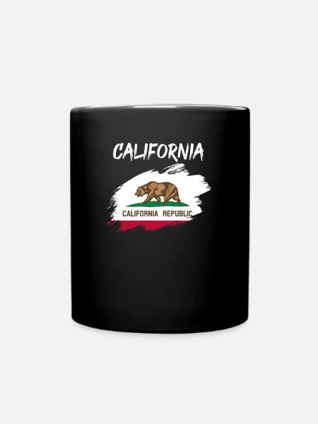 Kalifornien - Tasse einfarbig - Schwarz