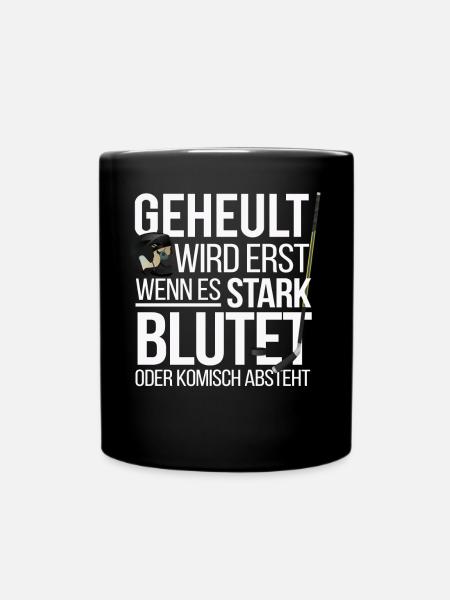 Ice Hockey Eishockey - Tasse einfarbig - Schwarz