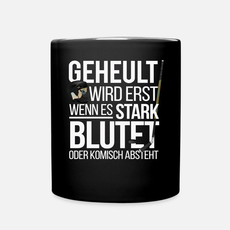 Ice Hockey Eishockey - Tasse einfarbig - Schwarz