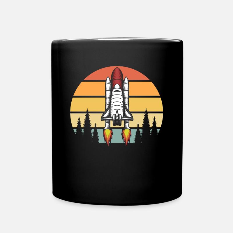 Fusée astronomique - Mug uni - noir