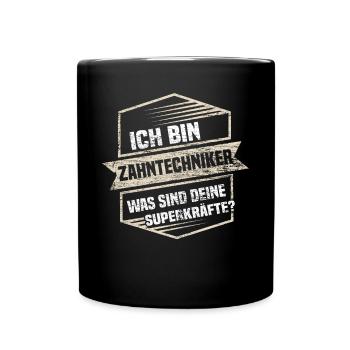 Dental technician hero - Full Colour Mug - black - Front