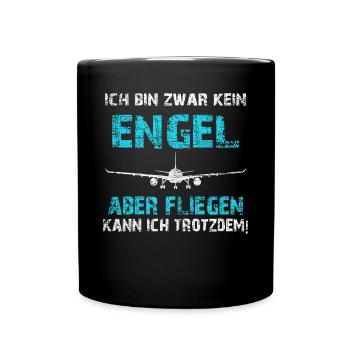 Pilote en vol - Mug uni - noir - Devant
