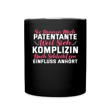 Marraine complice - Mug uni - noir - Devant