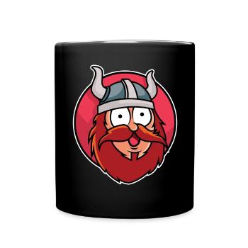 Drôle de Viking - Mug uni - noir - Devant