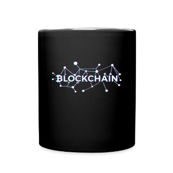 block chain - Full Colour Mug - black - Front