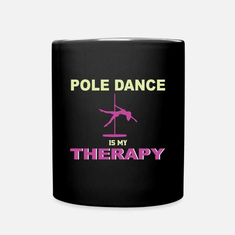 Pole dance pole dance pole dance dancer hobby - Full Colour Mug - black