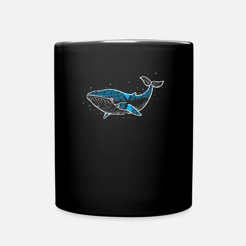 Whale - Wal - Meeresbewohner - Tasse einfarbig - Schwarz