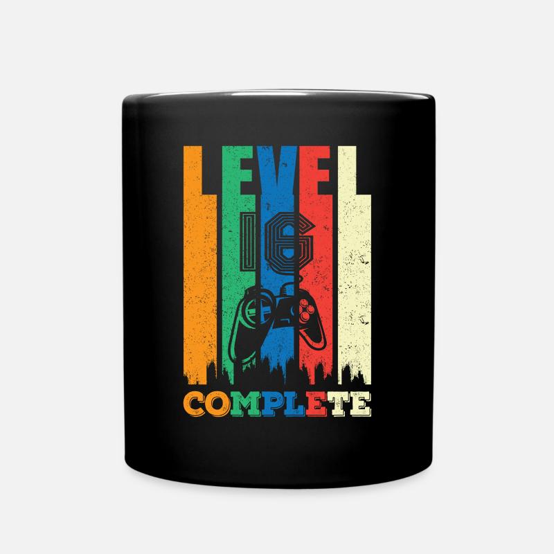 Niveau 16 Complètement 16 ans 16 ans 16e anniversaire - Mug uni - noir