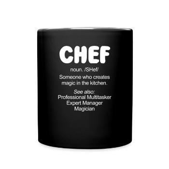 Chef Definition - Full Colour Mug - black - Front