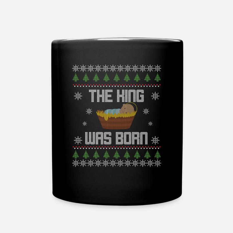 Christmas - Weihnachten - Christlich - Jesus - Tasse einfarbig - Schwarz