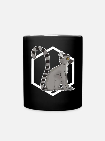 Singe lémurien - Mug uni - noir