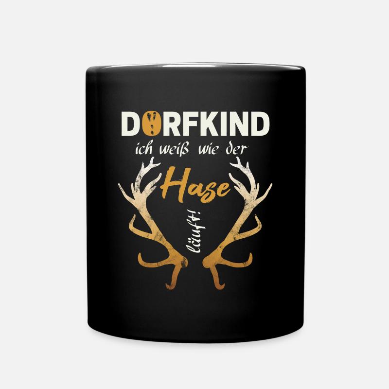 Dorfkind - Tasse einfarbig - Schwarz