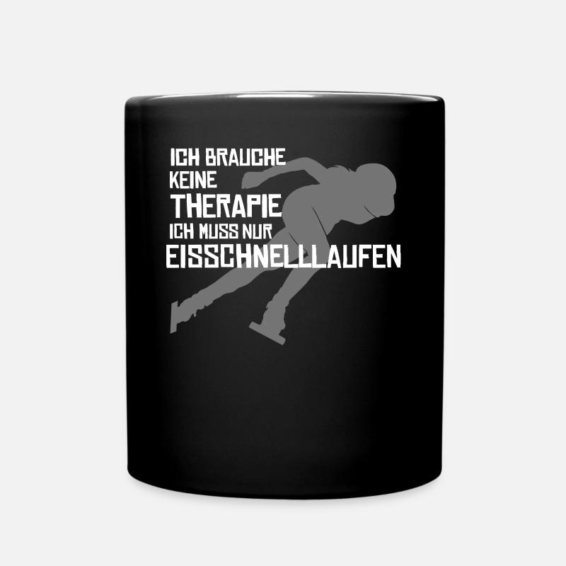 Eisschnelllauf Eislaufen Eissport - Tasse einfarbig - Schwarz