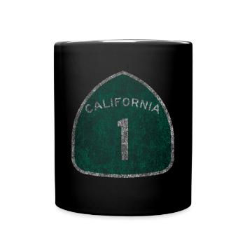 Californie 1 Pacific Coast Highway - Mug uni - noir - Devant