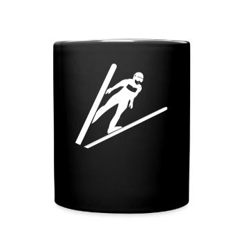 Ski rider ski jumper ski - Full Colour Mug - black - Front