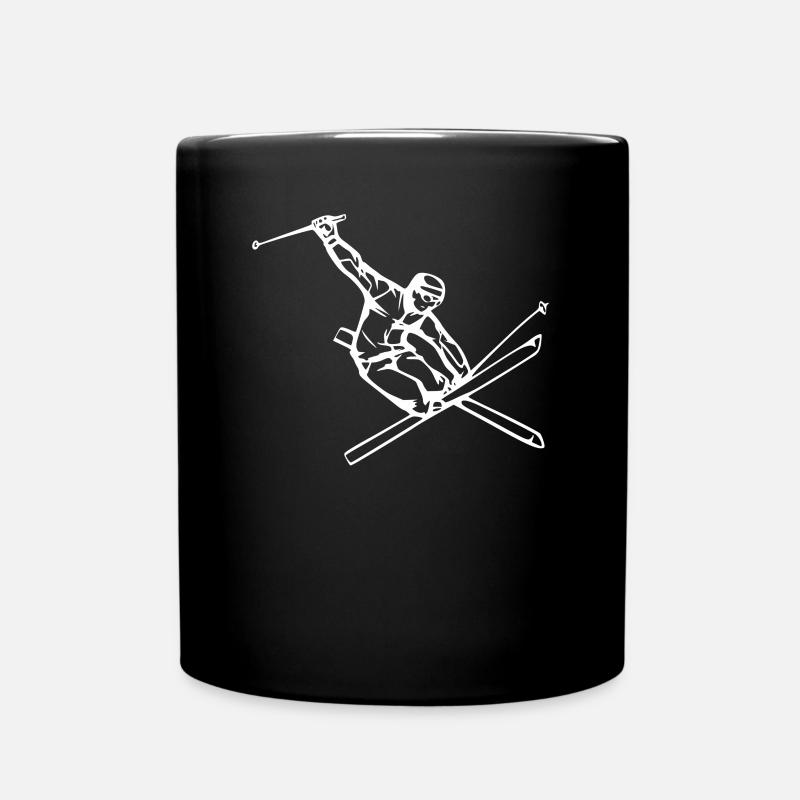 Ski jumper freestyle - Full Colour Mug - black