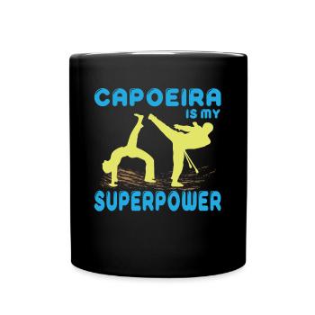Capoeira martial arts fighting dance Brazil gift - Full Colour Mug - black - Front