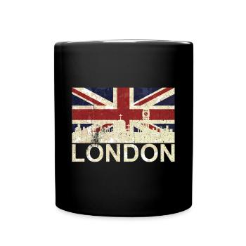 London, England flag - Full Colour Mug - black - Front