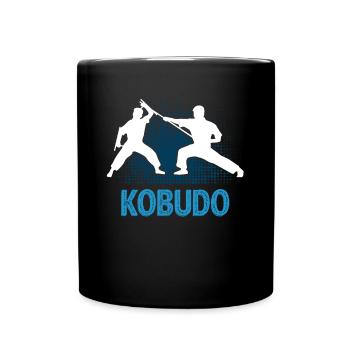 Kobudo japanische Kampfkunst Geschenkidee Geschenk - Tasse einfarbig - Schwarz - Vorne