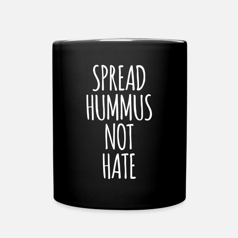 Vegan Vegan Vegan Houmous Blanc - Mug uni - noir